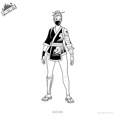 Free printable Red Jade 02 Coloring Page - Free PDF Printable Fortnite Coloring Sheets coloring page
